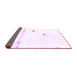 Sideview of Abstract Purple Modern Rug, abs2083pur