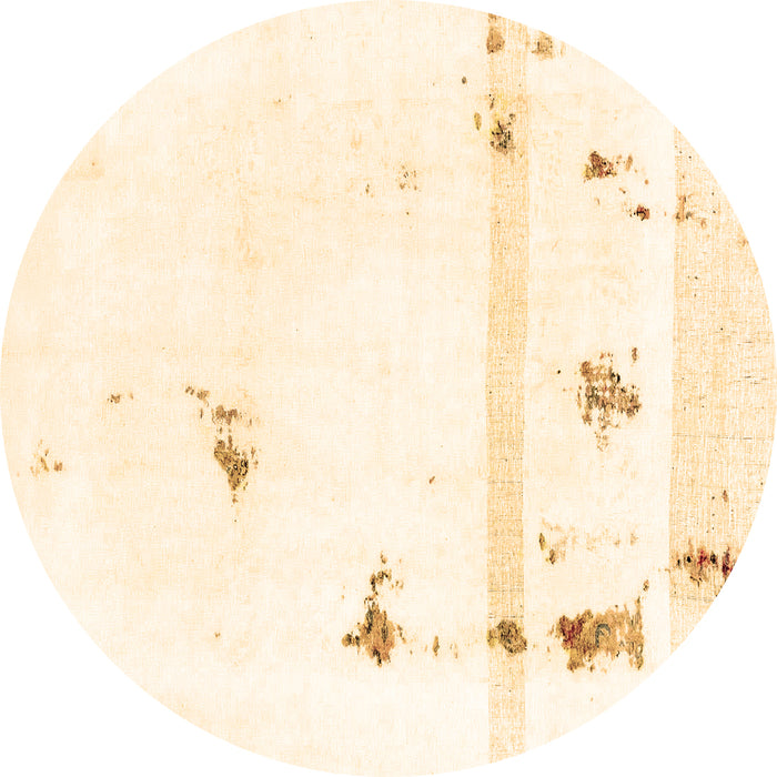 Round Machine Washable Abstract Brown Modern Rug, wshabs2083brn