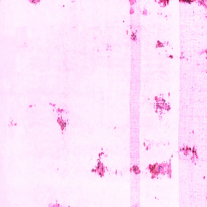 Square Machine Washable Abstract Pink Modern Rug, wshabs2083pnk