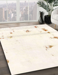 Abstract Gold Modern Rug, abs2083