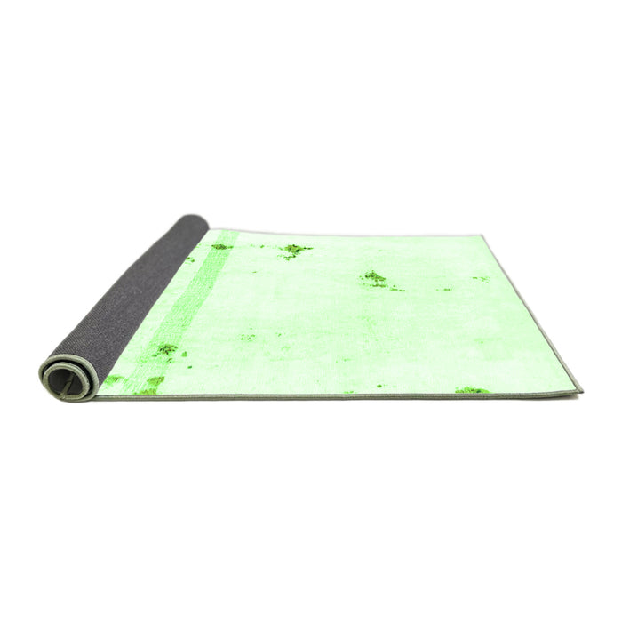 Sideview of Abstract Green Modern Rug, abs2083grn