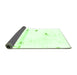 Sideview of Abstract Green Modern Rug, abs2083grn