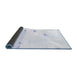 Sideview of Abstract Blue Modern Rug, abs2083blu