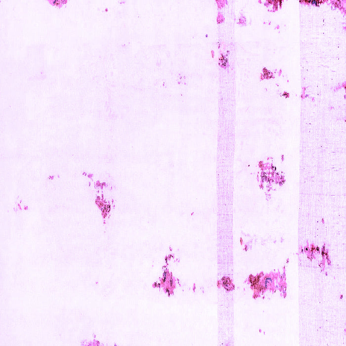 Square Machine Washable Abstract Purple Modern Area Rugs, wshabs2083pur