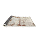 Sideview of Abstract Tan Brown Modern Rug, abs2084