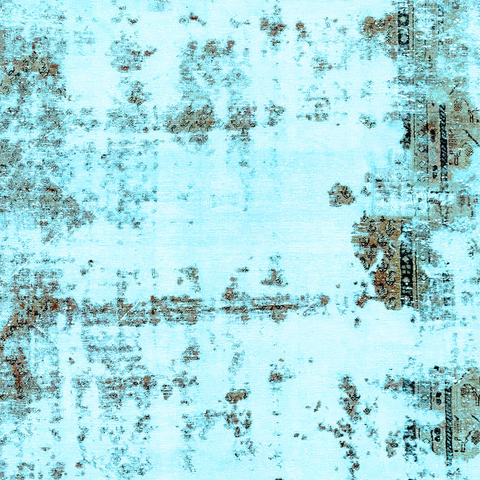 Abstract Light Blue Modern Rug, abs2084lblu