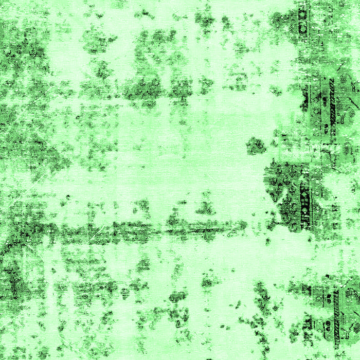 Machine Washable Abstract Emerald Green Modern Area Rugs, wshabs2084emgrn