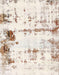 Machine Washable Abstract Tan Brown Rug, wshabs2084