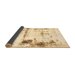 Sideview of Abstract Brown Modern Rug, abs2084brn