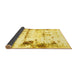 Sideview of Abstract Yellow Modern Rug, abs2084yw