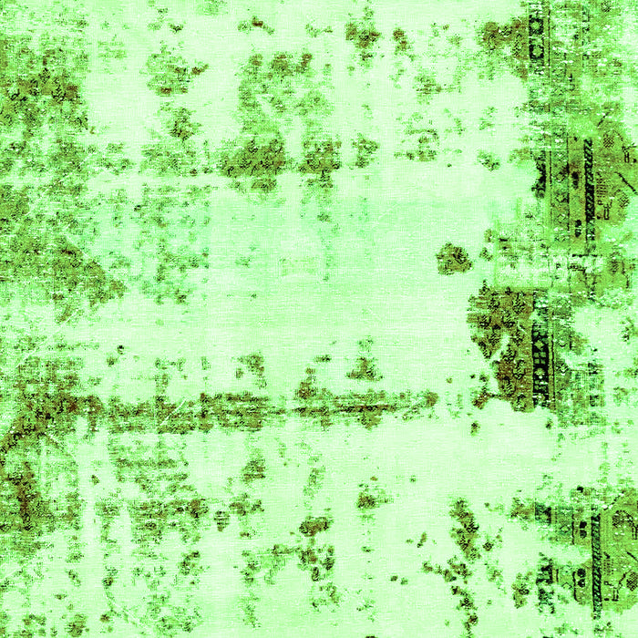 Abstract Green Modern Rug, abs2084grn