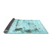 Sideview of Abstract Light Blue Modern Rug, abs2084lblu