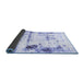 Sideview of Abstract Blue Modern Rug, abs2084blu