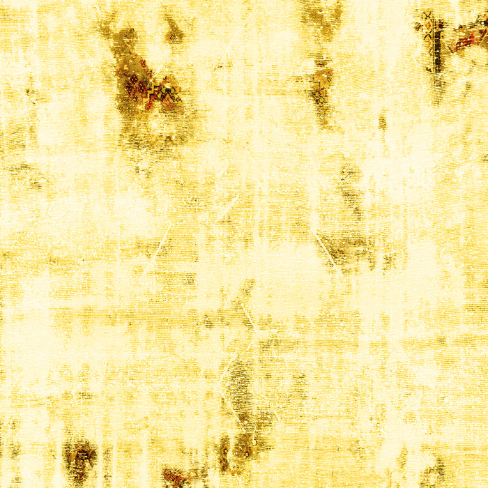 Machine Washable Abstract Yellow Modern Rug, wshabs2085yw