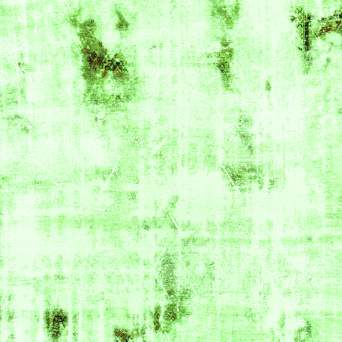 Machine Washable Abstract Green Modern Area Rugs, wshabs2085grn