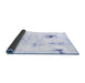 Sideview of Abstract Blue Modern Rug, abs2085blu