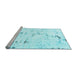 Sideview of Machine Washable Abstract Light Blue Modern Rug, wshabs2086lblu