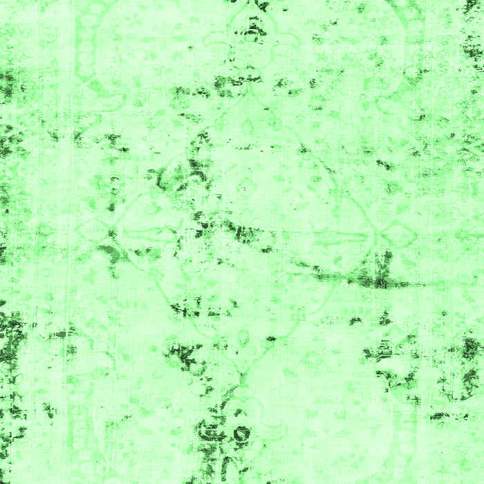 Machine Washable Abstract Emerald Green Modern Area Rugs, wshabs2086emgrn