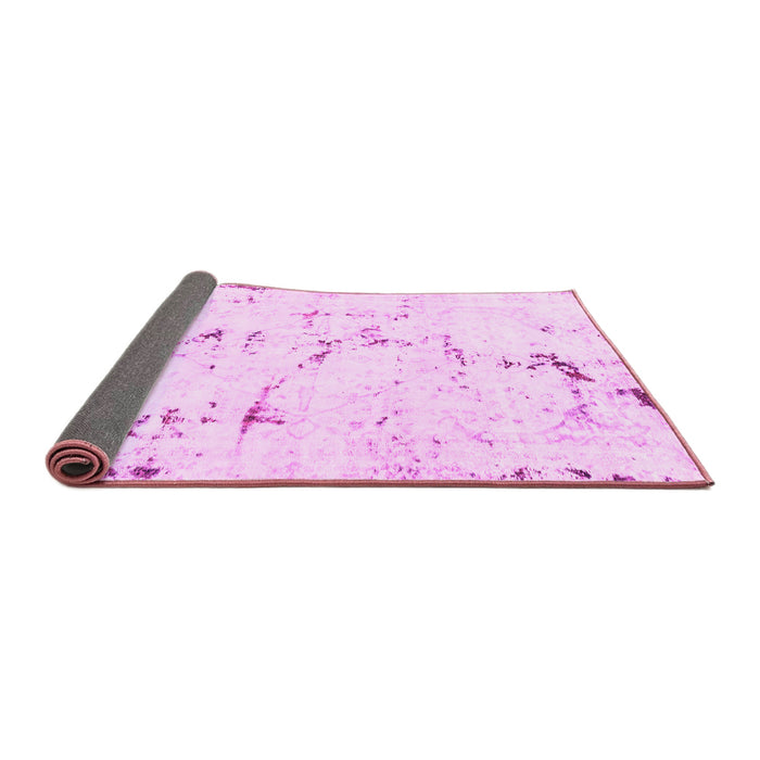 Sideview of Abstract Pink Modern Rug, abs2086pnk