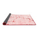 Abstract Red Modern Area Rugs