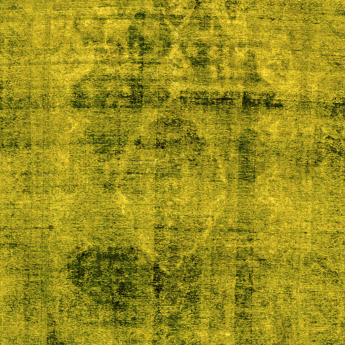 Machine Washable Abstract Yellow Modern Rug, wshabs2087yw