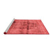 Modern Red Washable Rugs