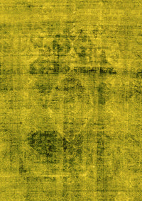 Abstract Yellow Modern Rug, abs2087yw