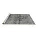 Sideview of Machine Washable Abstract Gray Modern Rug, wshabs2087gry