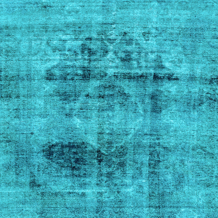 Square Abstract Light Blue Modern Rug, abs2087lblu