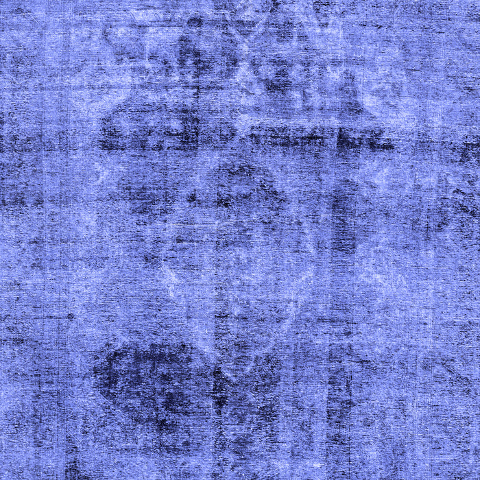 Abstract Blue Modern Rug, abs2087blu