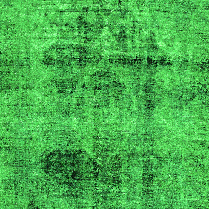 Machine Washable Abstract Green Modern Area Rugs, wshabs2087grn