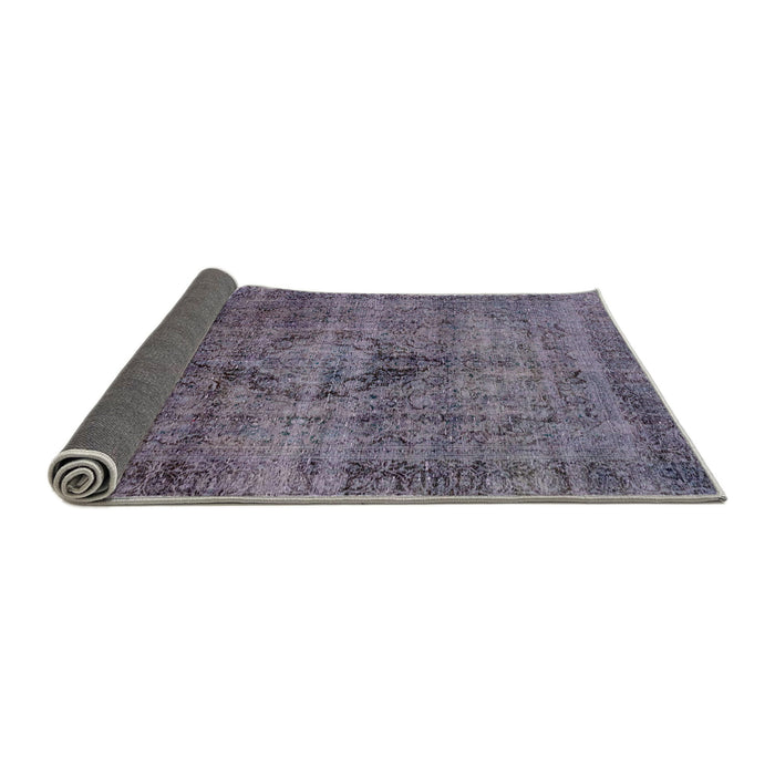 Sideview of Abstract Lavender Purple Persian Rug, abs2088