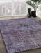 Abstract Lavender Purple Persian Rug in Family Room, abs2088