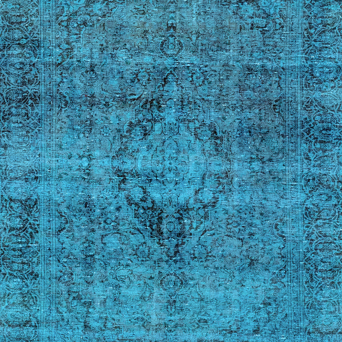 Machine Washable Persian Light Blue Bohemian Rug, wshabs2088lblu