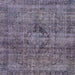 Square Abstract Lavender Purple Persian Rug, abs2088