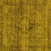 Square Persian Yellow Bohemian Rug, abs2088yw