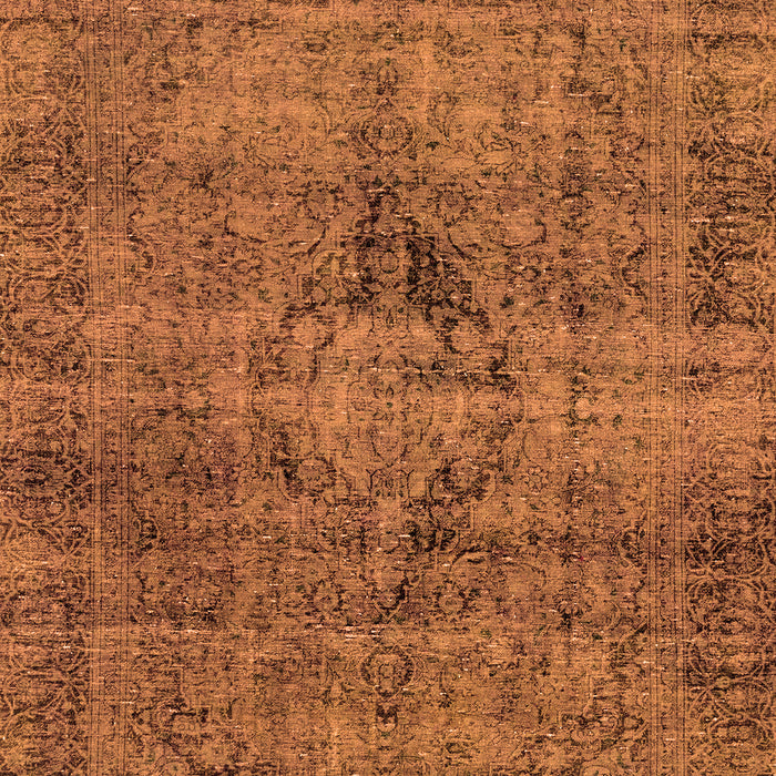 Machine Washable Persian Orange Bohemian Area Rugs, wshabs2088org