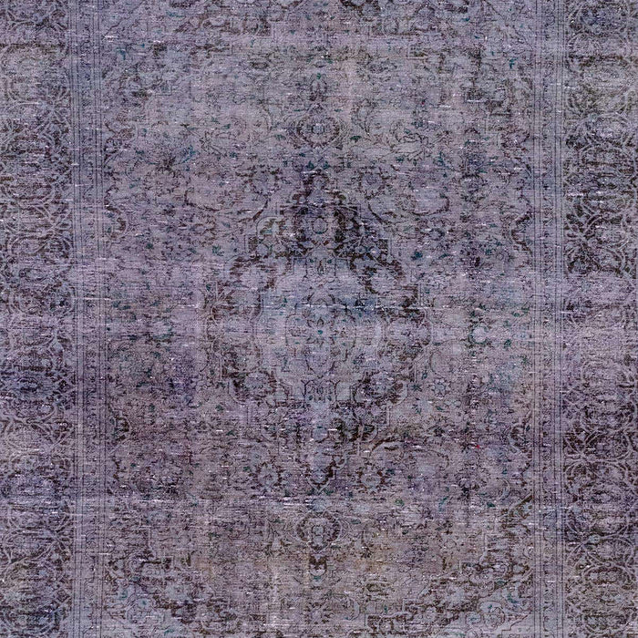 Machine Washable Abstract Lavender Purple Rug, wshabs2088