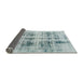 Sideview of Abstract Light Steel Blue Modern Rug, abs2089