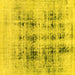 Square Abstract Yellow Modern Rug, abs2089yw