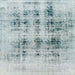 Square Abstract Light Steel Blue Modern Rug, abs2089