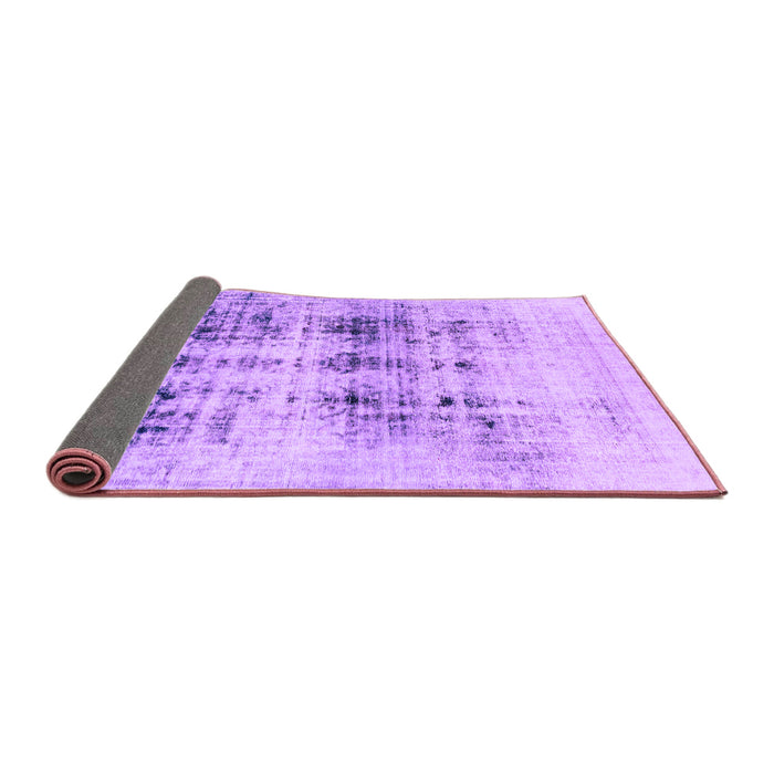Sideview of Abstract Purple Modern Rug, abs2089pur
