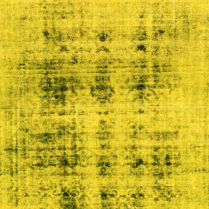 Machine Washable Abstract Yellow Modern Rug, wshabs2089yw