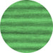 Round Abstract Emerald Green Modern Rug, abs208emgrn