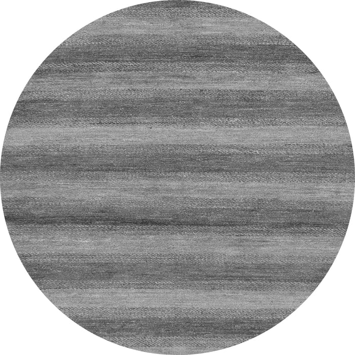 Round Machine Washable Abstract Gray Modern Rug, wshabs208gry