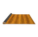 Sideview of Abstract Yellow Modern Rug, abs208yw