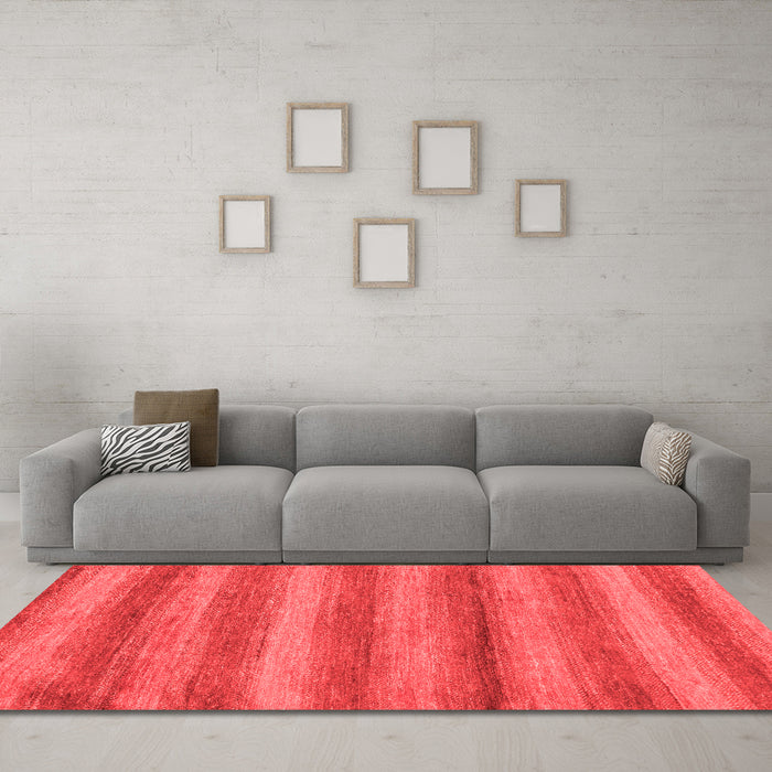 Modern Red Washable Rugs