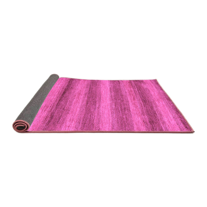 Sideview of Abstract Purple Modern Rug, abs208pur