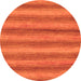 Round Machine Washable Abstract Orange Modern Area Rugs, wshabs208org