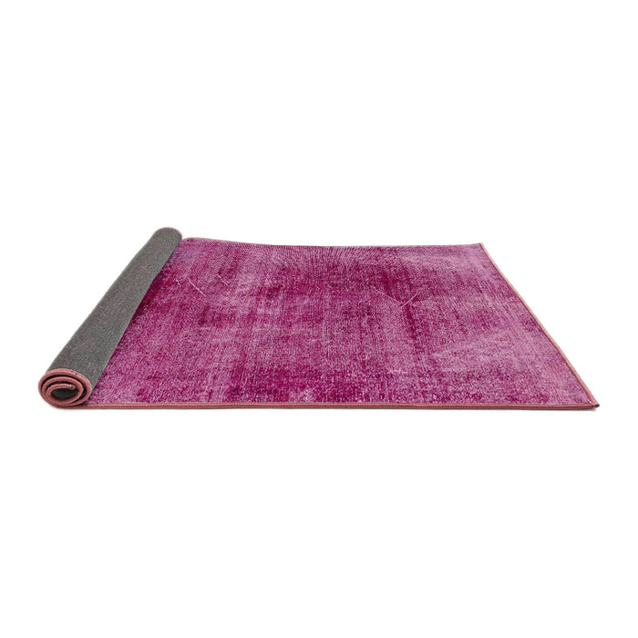 Sideview of Abstract Hot Pink Oriental Rug, abs2090